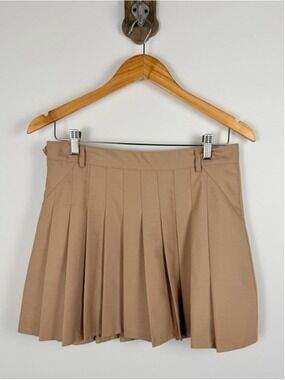 ac for ag pleated tennis skort camel preppy golf mini